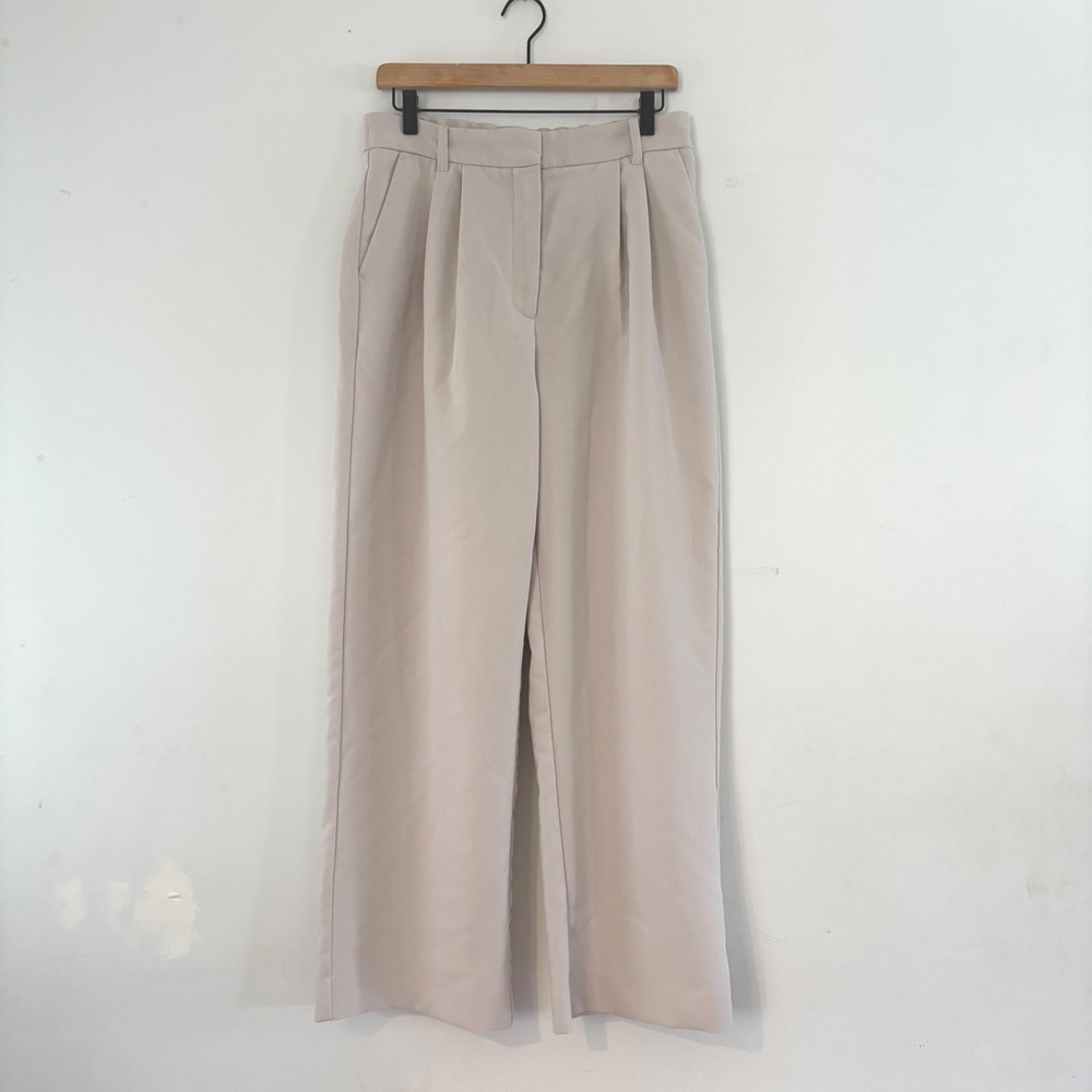 Abercrombie & Fitch Cream Wide Leg Pants